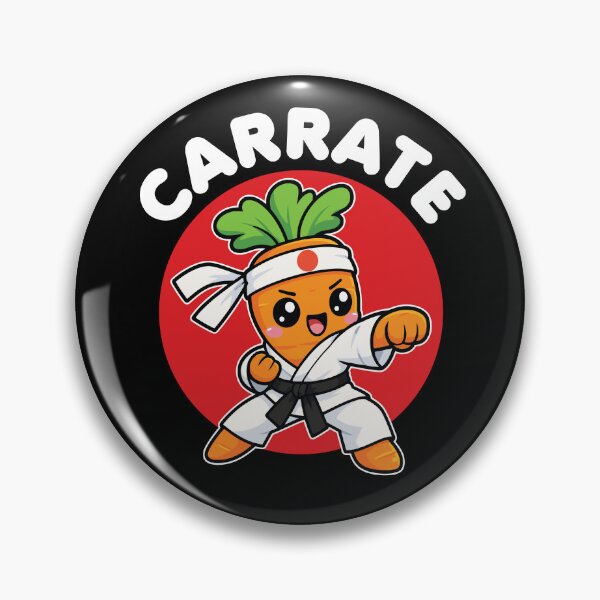 Item preview, Funny Carrot Karate Cartoon – Martial Arts Pun Carrate designed and sold by MO DESIGNS.