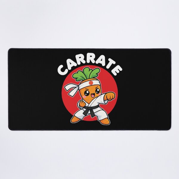 Item preview, Funny Carrot Karate Cartoon – Martial Arts Pun Carrate designed and sold by MO DESIGNS.