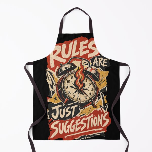 Item preview, Rules Are Just Suggestions Vintage Clock Humor designed and sold by @SHINTOSARTSTORE.