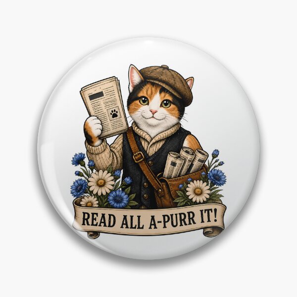 Artikelvorschau, Lesen Sie alle APurr It Newsboy Cat Art entworfen und verkauft von Old's Cool Cat Studio.