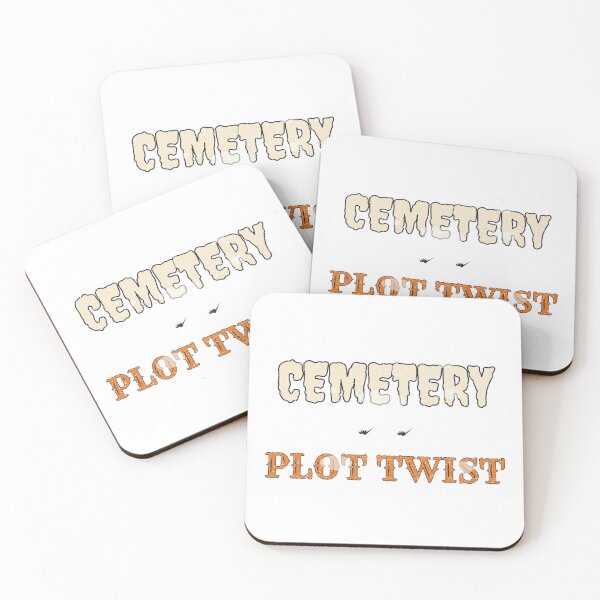 Item preview, Cemetery Plot Twist Funny Spooky Halloween Shirt designed and sold by Worn and Witty.
