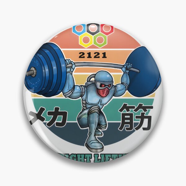 Item preview, Mecha Muscle Robot Lifting Weights Champion Futuristic Fitness Design designed and sold by TheFajbar.