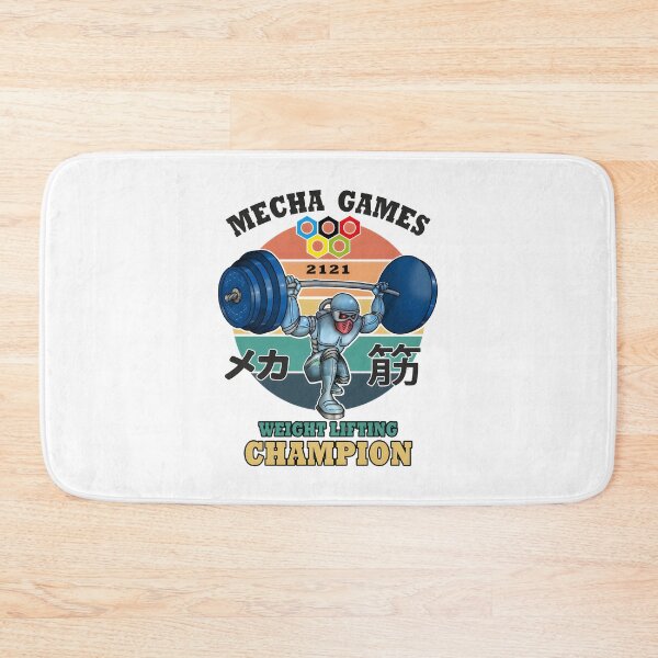 Item preview, Mecha Muscle Robot Lifting Weights Champion Futuristic Fitness Design designed and sold by TheFajbar.