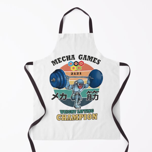 Item preview, Mecha Muscle Robot Lifting Weights Champion Futuristic Fitness Design designed and sold by TheFajbar.