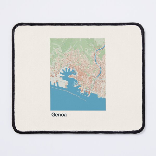 Item preview, Genoa Minimalistic Map Art designed and sold by MapsNerd.