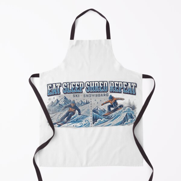 Item preview, Eat Sleep Shred Repeat Shirt | Ski Snowboard T-Shirt designed and sold by FitEnvy.
