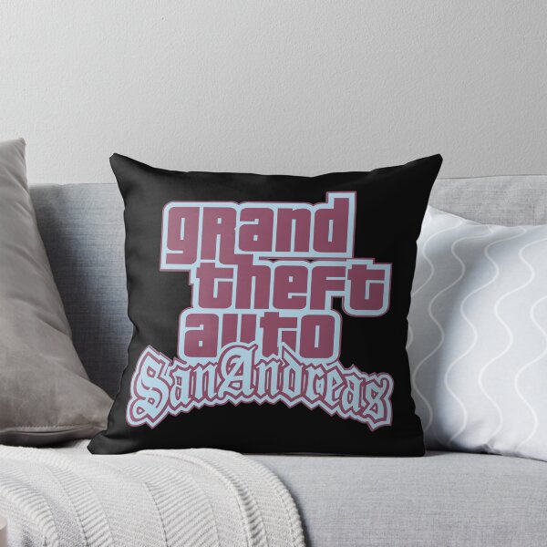 Item preview, Logotipo de GTA Grand Theft Auto San Andreas SA en azul pastel y rojo designed and sold by BubblePopRed.