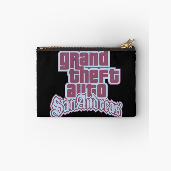 Item preview, GTA Grand Theft Auto Logo San Andreas SA Pastel Blue and Red designed and sold by BubblePopRed.