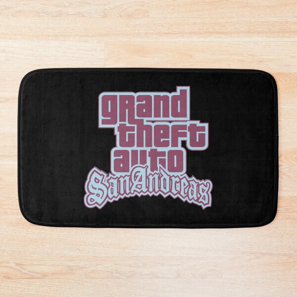 Item preview, GTA Grand Theft Auto Logo San Andreas SA Pastel Blue and Red designed and sold by BubblePopRed.