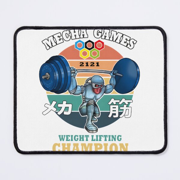 Item preview, Mecha Muscle Robot Lifting Weights Champion Artwork designed and sold by alimud.