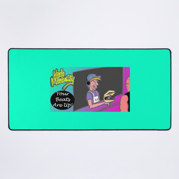 Item preview, Your Beats Are Up (teal) designed and sold by Herb-Mentality.