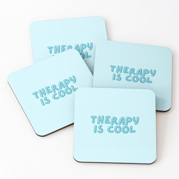 Item preview, Therapy Is Cool | Mental Health designed and sold by The Turquoise Brush.