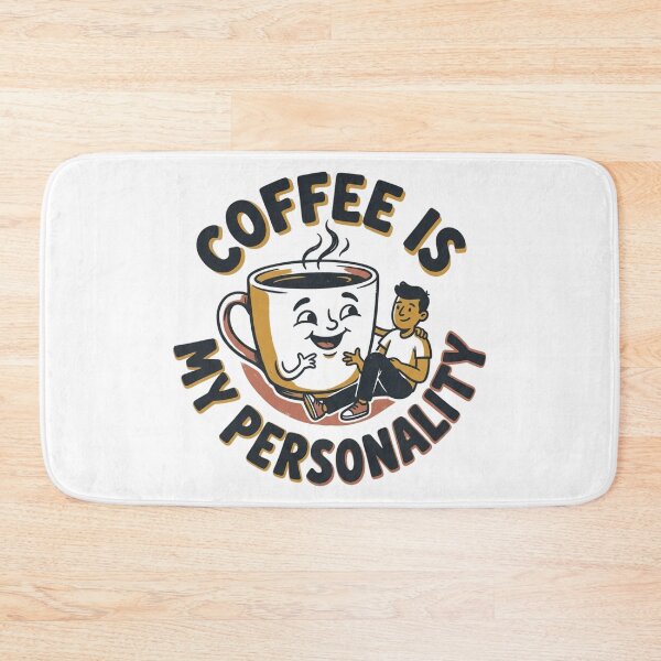 Item preview, Coffee Is My Personality Retro Cartoon Mascot Art designed and sold by mood-draftsman.