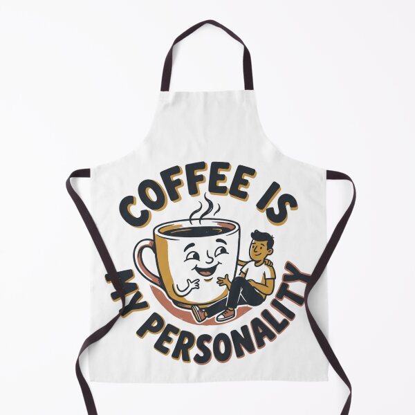 Item preview, Coffee Is My Personality Retro Cartoon Mascot Art designed and sold by mood-draftsman.