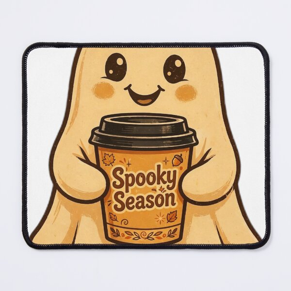 Item preview, Spooky Season Coffee Ghost Retro Halloween PNG designed and sold by Worn and Witty.