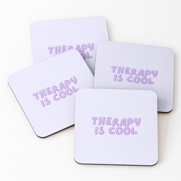Item preview, Therapy Is Cool | Mental Health designed and sold by The Turquoise Brush.