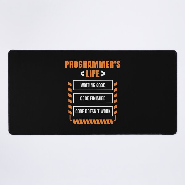 Item preview, Programmer's Life Funny Coding Typography designed and sold by MySimpleFlow.