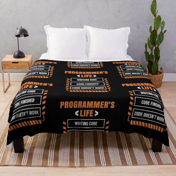 Item preview, Programmer's Life Funny Coding Typography designed and sold by MySimpleFlow.