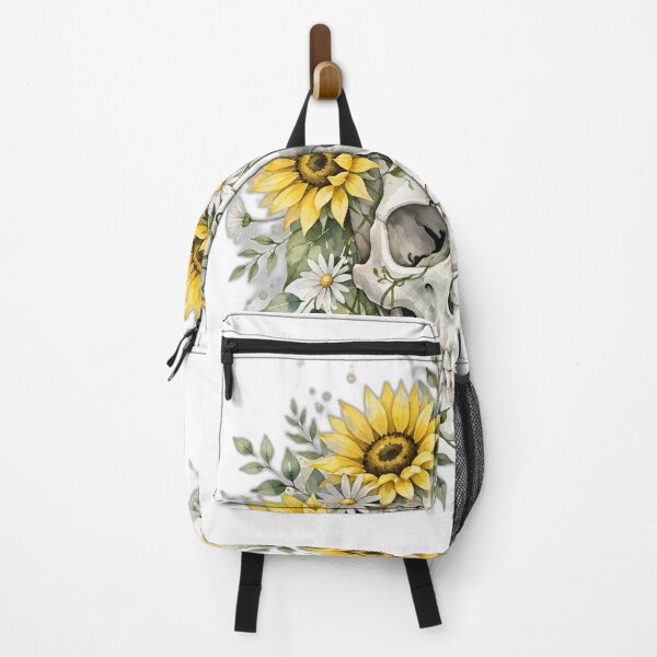 Item preview, Sunflower Skull Watercolor Halloween PNG designed and sold by Worn and Witty.