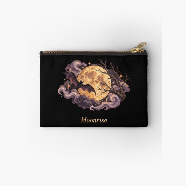 Item preview, Moonrise Bat Full Moon Gothic Art designed and sold by mycute-stickers.