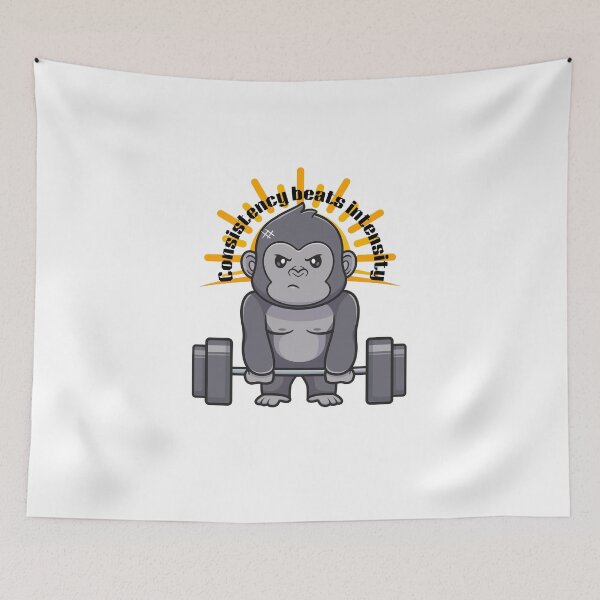 Item preview, Strong Gorilla Gym Workout – Powerlifting Fitness Design designed and sold by Palette _Vibes.