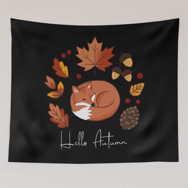 Item preview, Sleeping Fox - Hello Autumn designed and sold by MoonlightTrace.