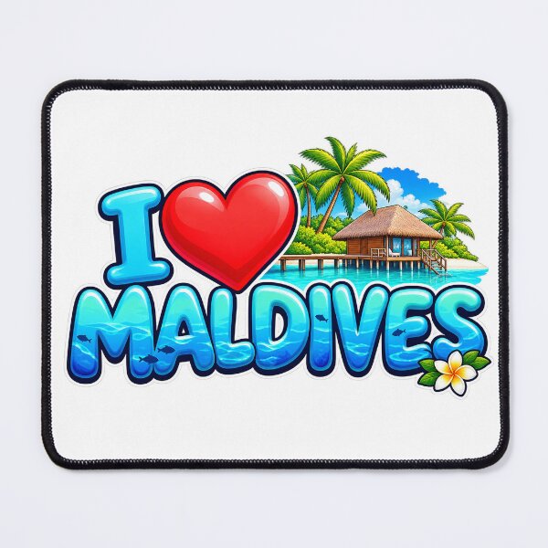 Item preview, i love maldives 2 designed and sold by Looplk.