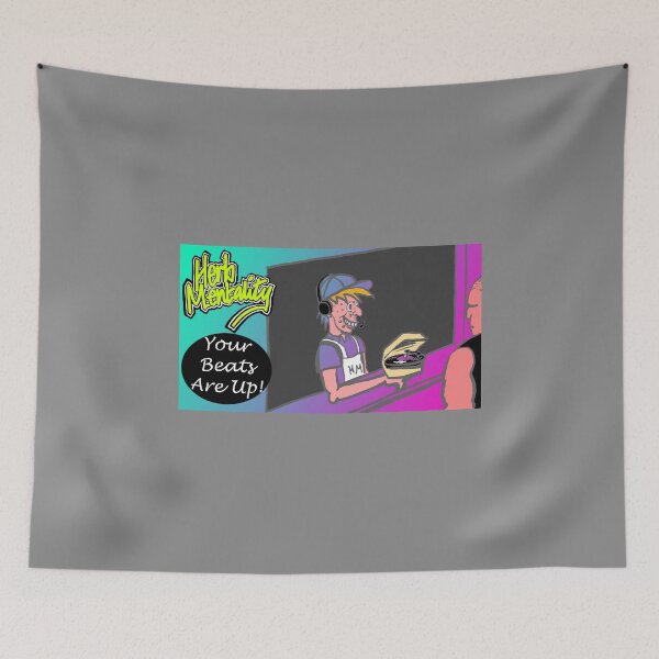 Item preview, Your Beats Are Up (grey) designed and sold by Herb-Mentality.