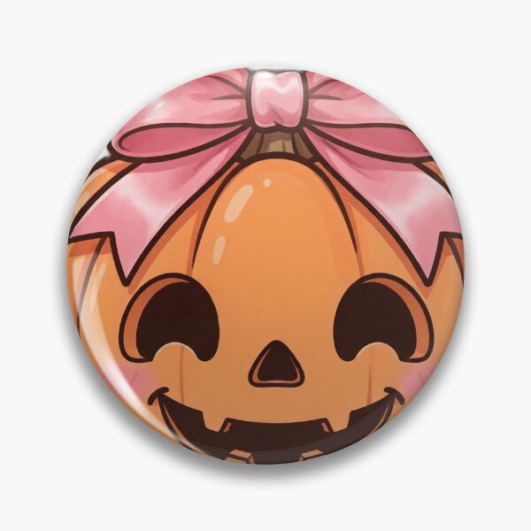 Item preview, Pink Bow Jack O Lantern Cute Halloween PNG designed and sold by Worn and Witty.