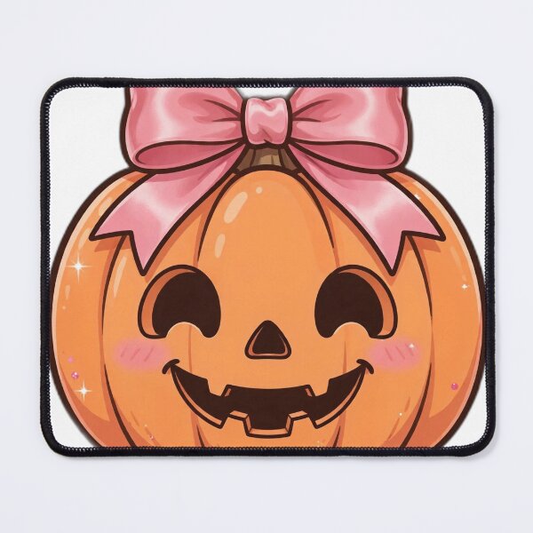 Item preview, Pink Bow Jack O Lantern Cute Halloween PNG designed and sold by Worn and Witty.