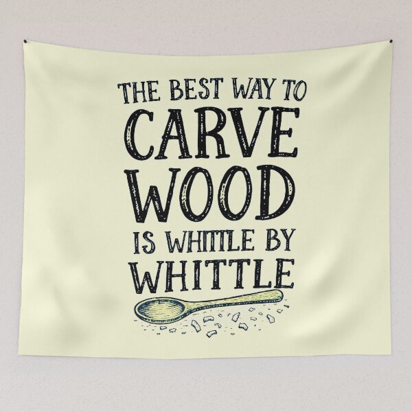 Item preview, The Best Way to Carve Wood Vintage Rustic Quote designed and sold by Thegoldenline.