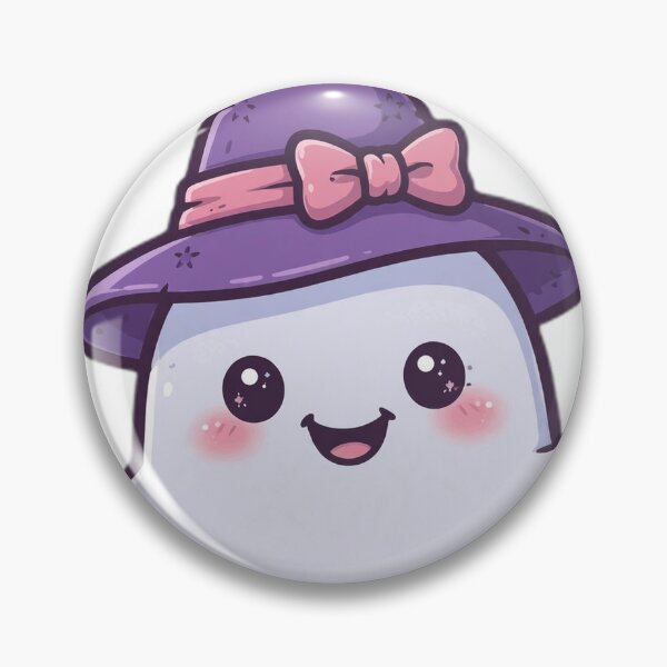 Item preview, Ghost With Witch Hat Kawaii Halloween PNG designed and sold by Worn and Witty.