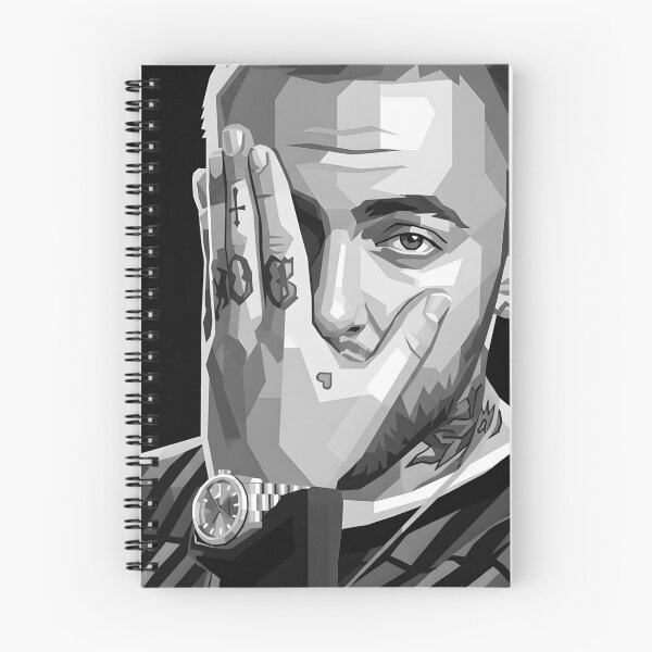 Artikelvorschau, Mac Miller Graustufen entworfen und verkauft von gosipli438.