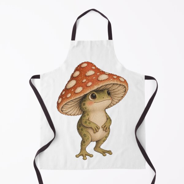 Item preview, Cute Mushroom Frog Woodland Nature Art designed and sold by KokoDeez.