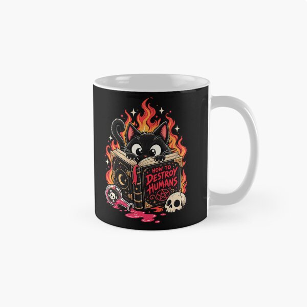 Item preview, How To Destroy Humans Cute Evil Black Cat designed and sold by RatherCreative.
