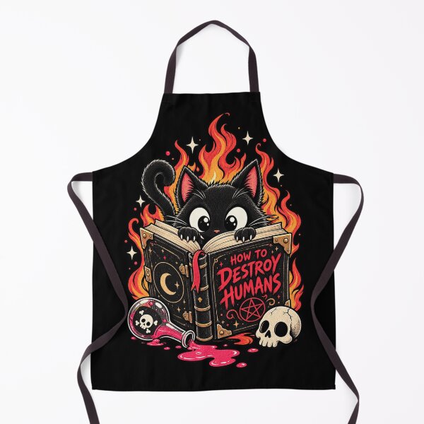 Item preview, How To Destroy Humans Cute Evil Black Cat designed and sold by RatherCreative.