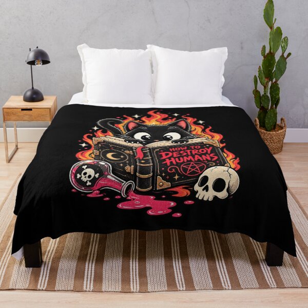 Item preview, How To Destroy Humans Cute Evil Black Cat designed and sold by RatherCreative.