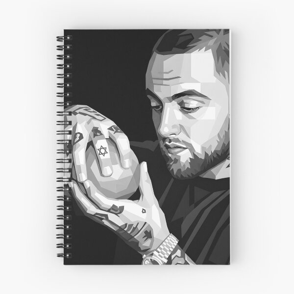 Artikelvorschau, Mac Miller Graustufen entworfen und verkauft von gosipli438.