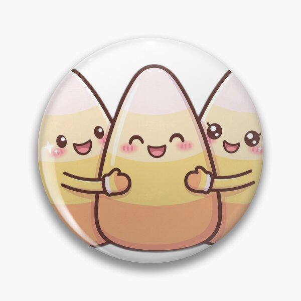 Item preview, Kawaii Candy Corn Trio Cute Halloween PNG designed and sold by Worn and Witty.