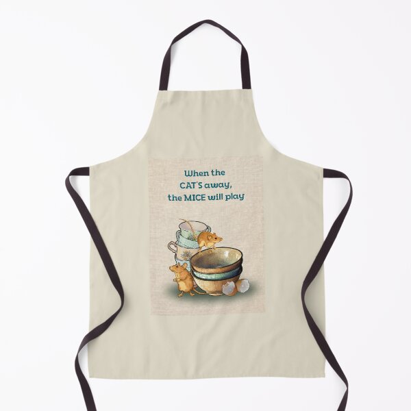 Item preview, When the Cat's Away the Mice Will Play, Mice Playing on Dishes, Pests designed and sold by JoyfulWhimsy.