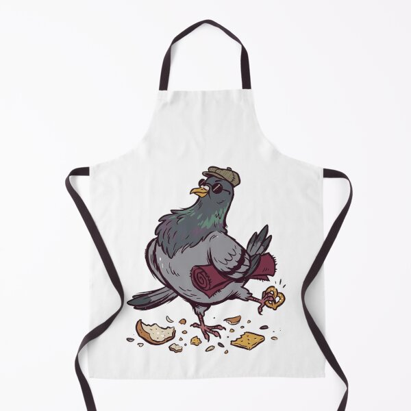 Item preview, Cool City Pigeon Funny Street Pretzel Bird Art designed and sold by mood-draftsman.