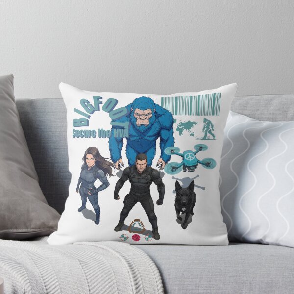 Item preview, Bigfoot Secure the HVA - High-Tech Tactical Cryptid Vector Illustration designed and sold by Whimsy Trail Co.