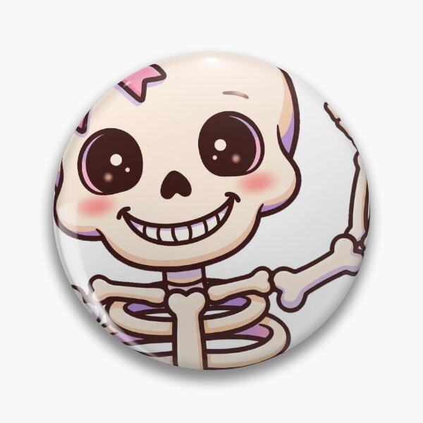 Item preview, Dead Cute Skeleton With Pink Bow Halloween PNG designed and sold by Worn and Witty.