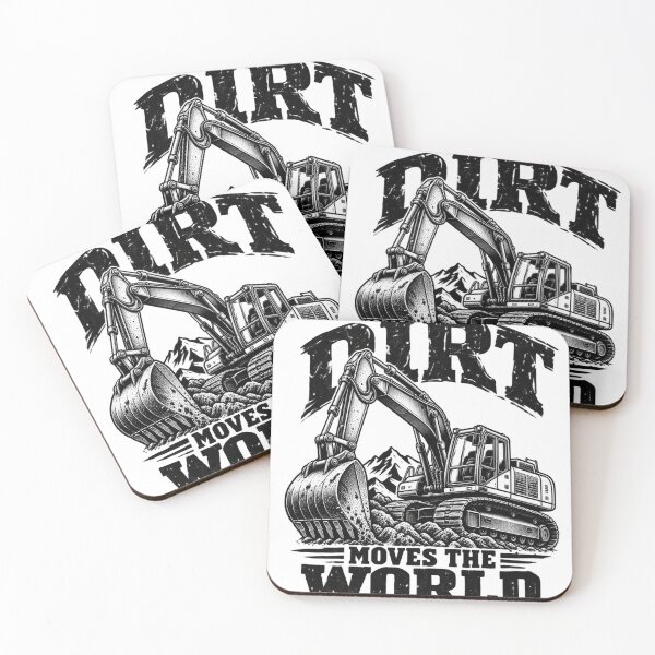 Item preview, Dirt Moves the World – Heavy Equipment designed and sold by rachidloucif.