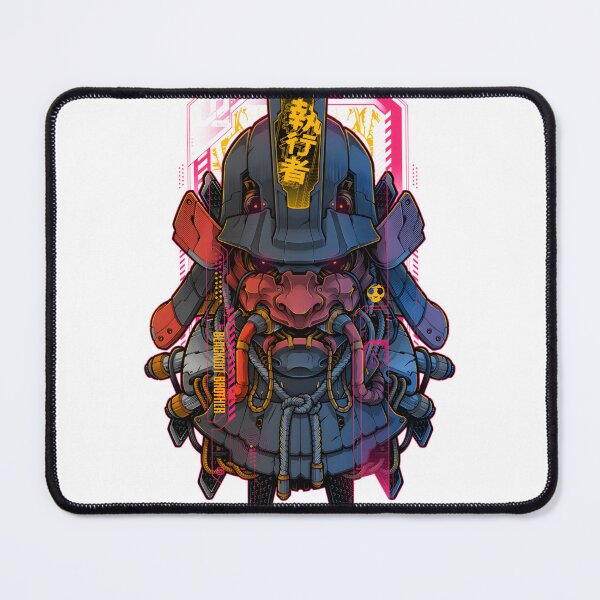 Item preview, Futuristic Samurai Mecha Warrior Illustration with Cybernetic Armor and Katana designed and sold by nemuwu.