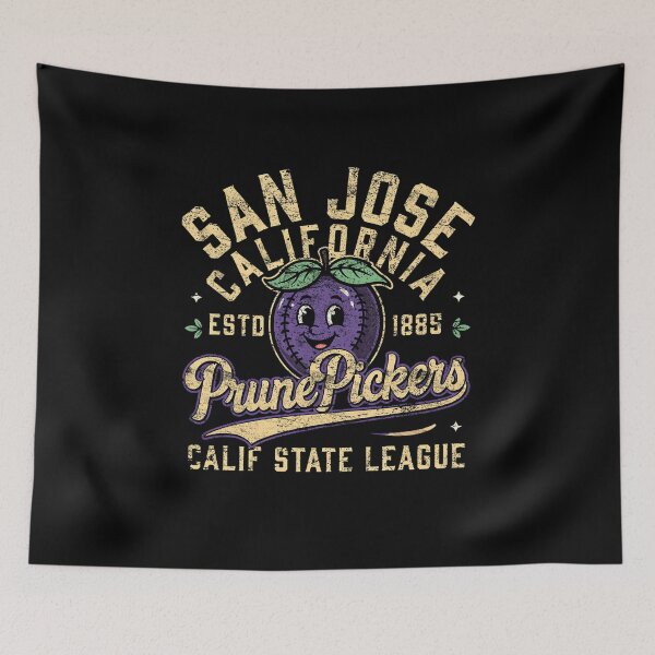 Item preview, San Jose California Prune Pickers Est 1885 Vintage Baseball Design designed and sold by CaChimShop.