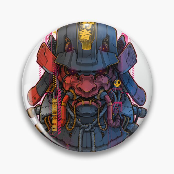 Item preview, Futuristic Samurai Mecha Warrior Illustration with Cybernetic Armor and Katana designed and sold by nemuwu.