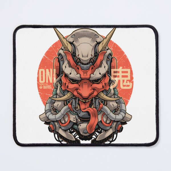 Item preview, Oni Mecha Fusion Design Featuring Futuristic Samurai and Robotic Elements designed and sold by SavanahFirefox.