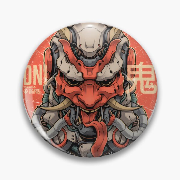 Item preview, Oni Mecha Fusion Design Featuring Futuristic Samurai and Robotic Elements designed and sold by SavanahFirefox.