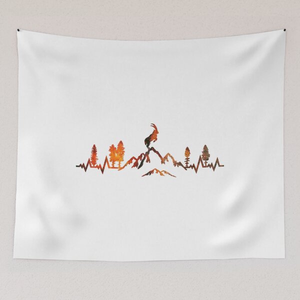 Item preview, Mountain And Capricorn Pulse Heartbeat  designed and sold by Frenzygeonar.